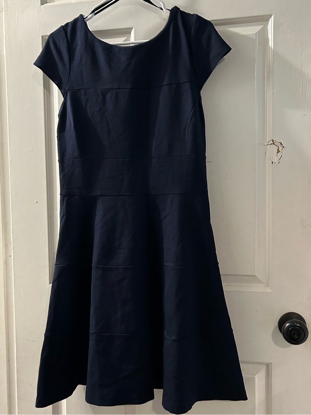 Banana Republic Navy Fit-and-Flare Dress